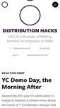 Mobile Screenshot of distributionhacks.com